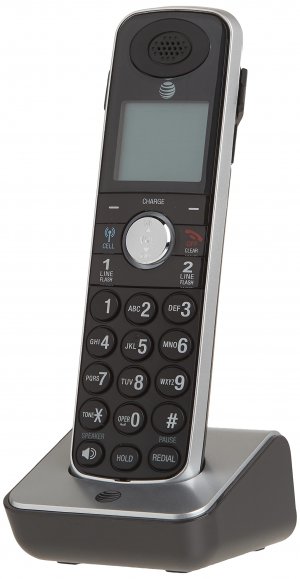 AT&T TL86009 DECT 6.0 2-Line Corded/Cordless Additional Phone Handset w/ BT
