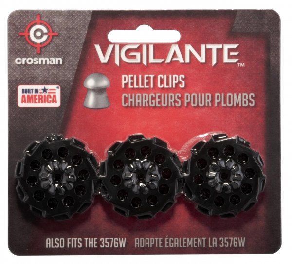 Crosman 407T .177cal Revolver Pellet Clips (3 Pieces)