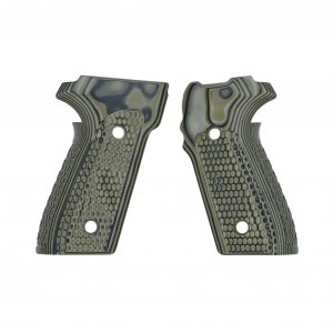 Hogue 28138 Sig Sauer P228 P229 Da Sa Piranha G10 Gmascus Green Lava