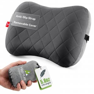 Hikenture Camping Pillow with Removable Cover, Ultralight Inflatable Pillow