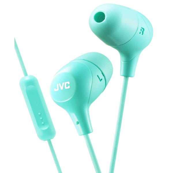 JVC HAFX38MG Marshmallow Inner-Ear Headphones w/Microphone (Green)