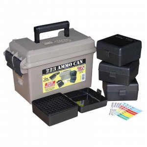 MTM ACC223 223 Ammo Can for 400 rd. Includes 4 each RS-100's Dark Earth
