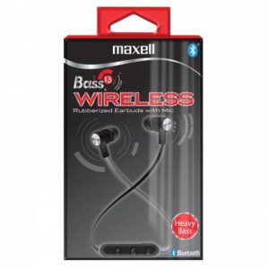 Maxell 199745 Bass 13 Wireless Bluetooth Earbuds (Black)