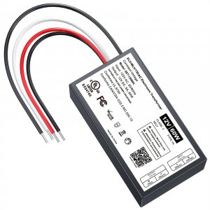 12V Dimmable LED Driver, 60W Triac ELV/MLV LED Transformer Compatible with Lutron&Leviton Switches, Dimmable Power Supply 60W 12V for Light Stirps, Smooth Flicker Free Dimming