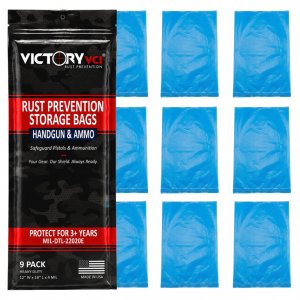 Victory VCI Handgun & Ammo Rust Prevention Storage Bags, 12 x 18, 9-Pack