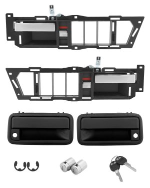 Interior & Exterior Door Handle Set, Compatible with 1988-1994 Chevy GMC