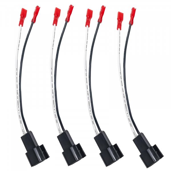 4 Pack 72-5600 Speaker Harness Car Front Rear Door Speakers Adapter Connector Adaptor Plug Compatible with Ford F150 F250 Escape Mustang Lincoln Mercury Mazda
