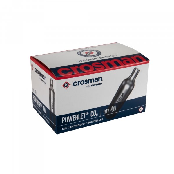CROSMAN 23140 Powerlet 12g CO2 Cartridges 40 Count