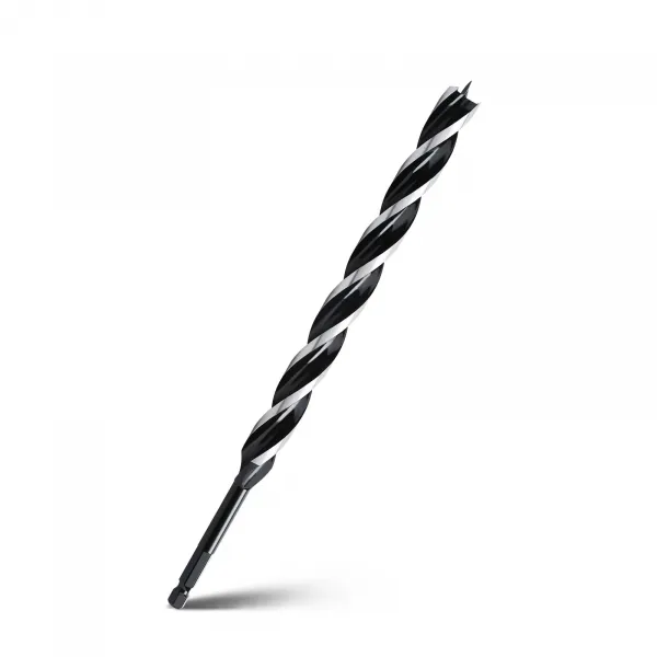 WOBLLMX 5/8" x 12" Auger Drill Bit for Wood,Hex Shank Tri Flute Drill Bit
