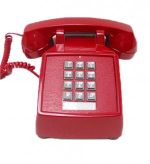 Cortelco 2500-MD-RD 250047-vba-20md Desk Valueline Red