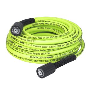 Flexzilla HFZPW3450M Pressure Washer Hose 1/4In X 50" M22 Fittings