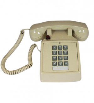 Cortelco 2500-27M-ASH 250044-VBA-27M Desk w/Message - Ash