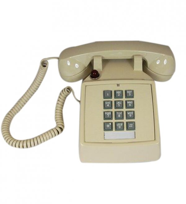 Cortelco 2500-27M-ASH 250044-VBA-27M Desk w/Message - Ash