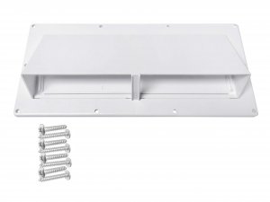 Camp'N RV Exhaust Vent Cover (White) - Perfect RV Stove Vent Cover Replacement for Trailers, Campers, Motorhomes - Easy to Install with Hardware Included