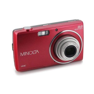 Minolta MN5ZR 20.0-Megapixel MN5Z HD Digital Camera with 5x Zoom (Red)