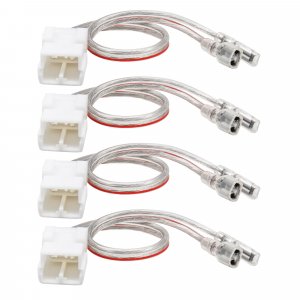 RED WOLF Door Speaker Wiring Harness Compatible with 2003-2019 Jeep Wrangler JK, Chrysler, Dodge Vehicles Car Harness Plug for Aftermarket Front Rear Door Speaker Wire Cable Connector 4 PCS