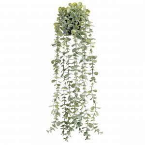 Der Rose Fake Eucalyptus Hanging Plant for Boho Bathroom Wall Art Decor