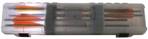 MTM BHCB41 Crossbolt Case 12 Bolts Up To 23 Inch Clear Smoke