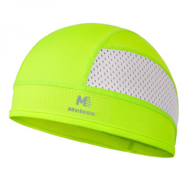 MELASA Cooling Skull Caps Helmet Liner, Lightweight Mesh Under Helmet Cycling Motorcycle Hard Hat Sweat Liner for Men Women (Fluorescent Green)