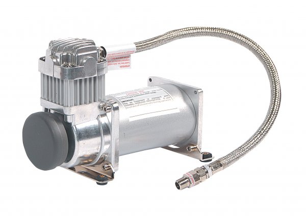 VIAIR 350C - Small Industrial Air Compressor for ‎Drilling, Air Brushing, Spraying, Nailing | 12V Continuous Duty Cycle Compressor, 150 PSI (Silver)
