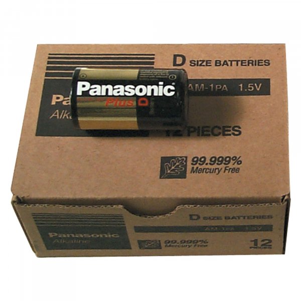 Panasonic LR20XWAC Alkaline Size D Plus Power (12-Pack)