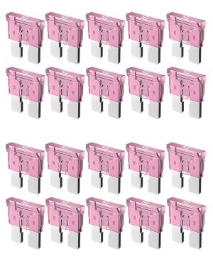 Riseuvo 20Pcs 50A Standard Car Fuses - 50 AMP Automotive Fuses(ATO/APR/ATS), 32V (12/24V) Blade Fuse for RV/Truck/SUV
