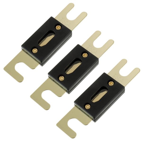 BOJACK 250 Amp 32 VDC ANL Blade Fuse for car Audio and Video System(Pack of 3)