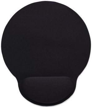MANHATTAN 434362 Wrist-Rest Mouse Pad (Black)