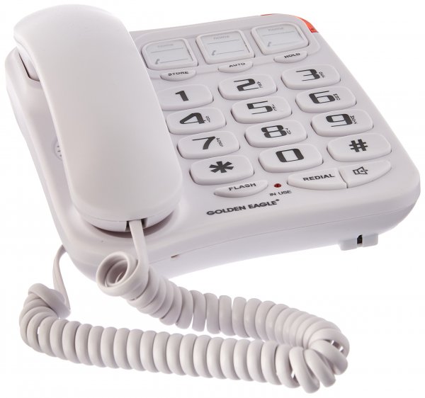 Golden Eagle GE3104 Big Button Speakerphone White