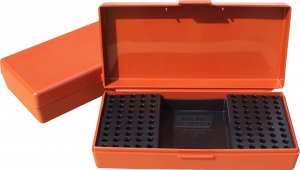 MTM SB20032 Ammo Box 100 Rounds Rimfire  22LR/17 HMR Rimfire (Rust)