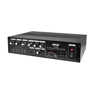 Pyle PT510 240 W Public Address Power Amplifier with 70V Output & Mic Talkover