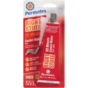 Permatex 34628 Right Stuff 90 Minute Red High Temperature Gasket Maker, 3 oz