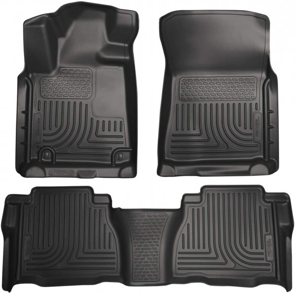 Husky 98581 Front/2nd Seat Floor Liners For 07-11 Tundra Crewmax/Double Cab