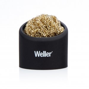 Weller Soldering Brass Sponge Tip Cleaner with Silicone Holder | WLACCBSH-02