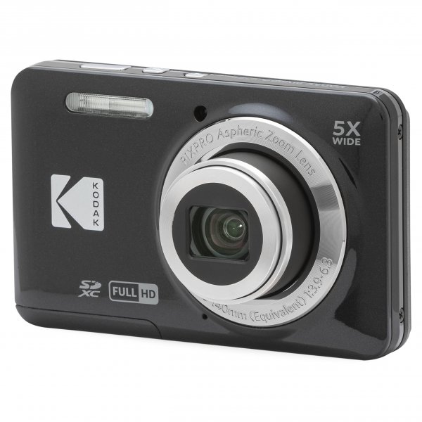 KODAK PIXPRO FZ55 16MP Compact Digital Camera, 5X Optical Zoom, Black