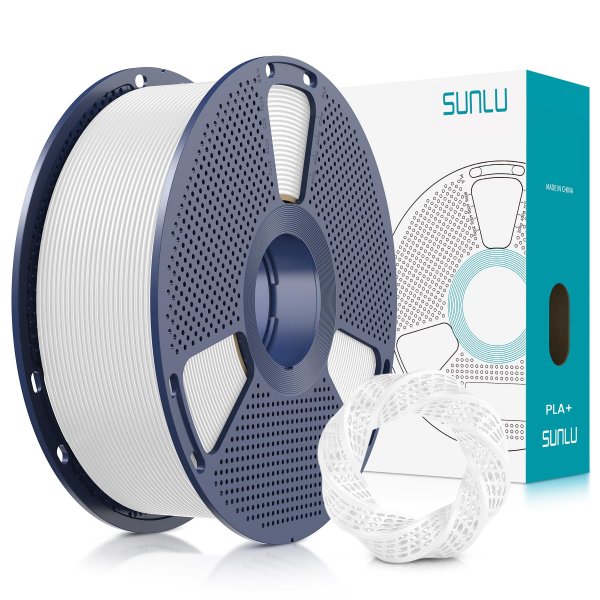 SUNLU PLA Plus Filament 1.75mm White 1KG