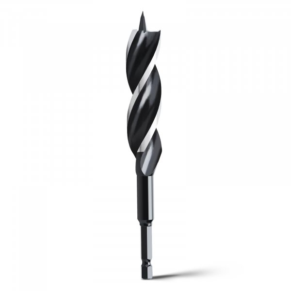 WOBLLMX 3/4" x 6" Auger Drill Bit for Soft and Hard Wood,Hex Shank