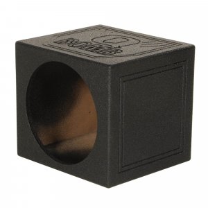 Q Power QBOMB12SSINGLE 12" Sealed BedLiner Coated Subwoofer Box