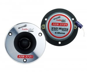 Audiopipe ATR3721 3.75" 350 Watt Aluminum Bullet Car Tweeter pair