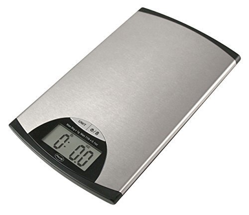 AWS EDGE5K EDGE-5K Stainless Steel Digital Kitchen Scale 11-Pound by 0.1-Ounce