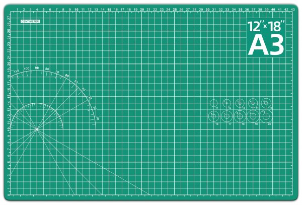 DIYSELF 12in×18in Cutting Mat for Sewing, A3 Cutting Mat, Paper Craft Tools