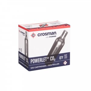 Crosman Powerlet CO2 Cartridges- Clean Gas Source - Heavy Wear Rim
