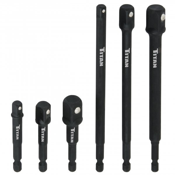 Titan 12087 Tool 6 pc Socket Adapter Set