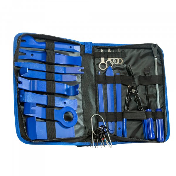 Dynamat Trim Panel Removal Tool Kit – Easily Remove Interior & Exterior Trims, Moldings, Door Panels, & Dashboards – Makes Installation Easy – 31 Piece Tool Set & Custom Zippered Case