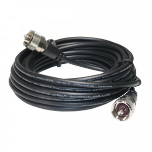 Browning BR-18 CB Antenna Coaxial Cable Assembly w/Preinstalled UHF PL-259, 18'