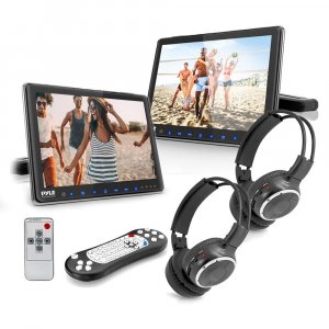 Pyle PLHRDVD90KT 9.4" Car Headrest DVD Player Kit