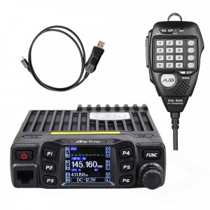 AnyTone AT-778UVII Transceiver Mobile Radio Dual Band 25W VHF/UHF VOX Vehicle Car Radio w/Cable