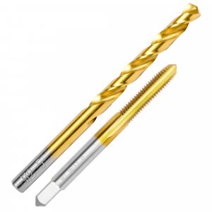 M6x1.0 Tap and 5.0mm Drill Bit for Metal,M2 HSS Metric Drill and Tap Set