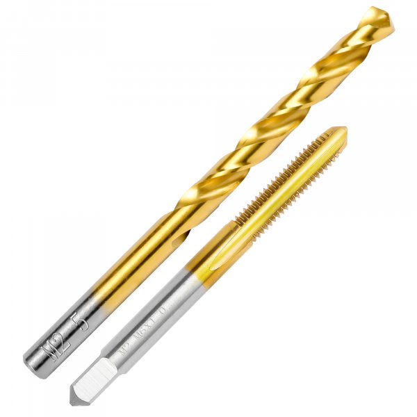M6x1.0 Tap and 5.0mm Drill Bit for Metal,M2 HSS Metric Drill and Tap Set