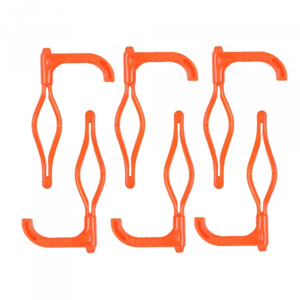 FSDC (Firearm Safety Devices - FSDC-725SRCF Shotgun Chamber Safety Flag 6-Pack – Durable, Long-Lasting High-Density Polyethylene (HDPE) – High Visibility Orange